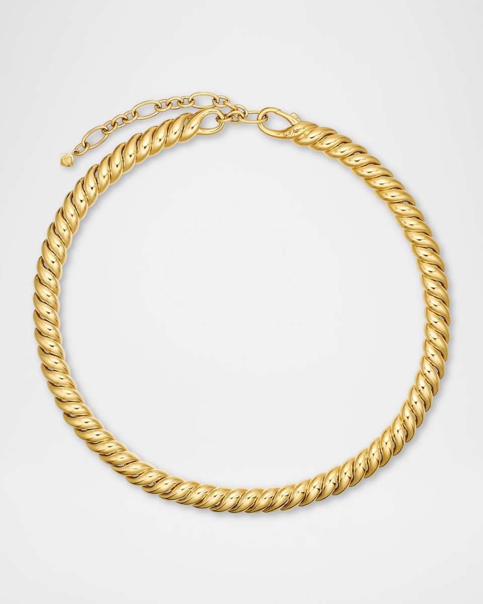 Sculpted Cable Necklace in 18K Gold, 8.5mm